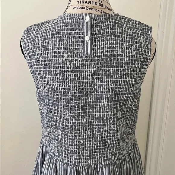 French Connection Blue and White Striped Mini Dress - Picture 7 of 13